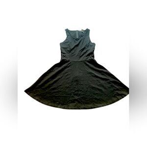 Bar iii  Black dress sleeveless flared skirt - size large